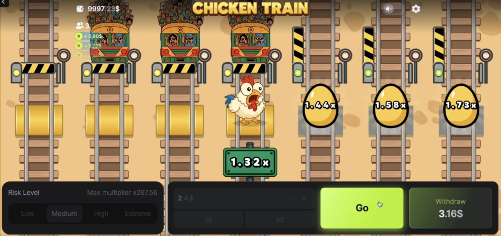 Chicken vs Train Game