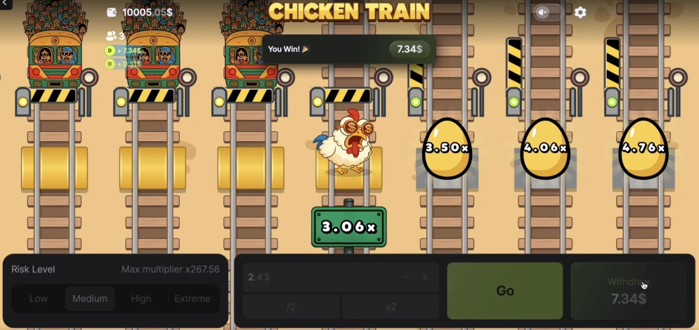 Chicken vs Train Game